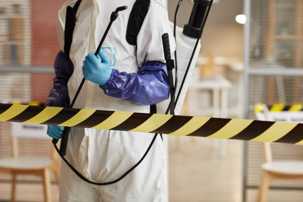 Professional Biohazard Cleanup technician working in Caledonia, MN